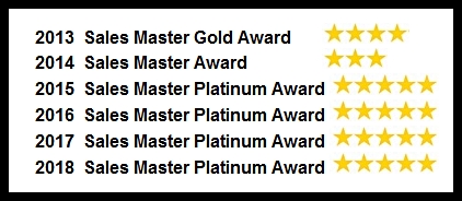 Northern Star Realty Sales Master Awards for 2013-2018