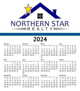 Northern Star Realty 2024 calendar for rochester flat fee mls customers