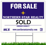 Northern Star Realty Flat Fee MLS sold sign